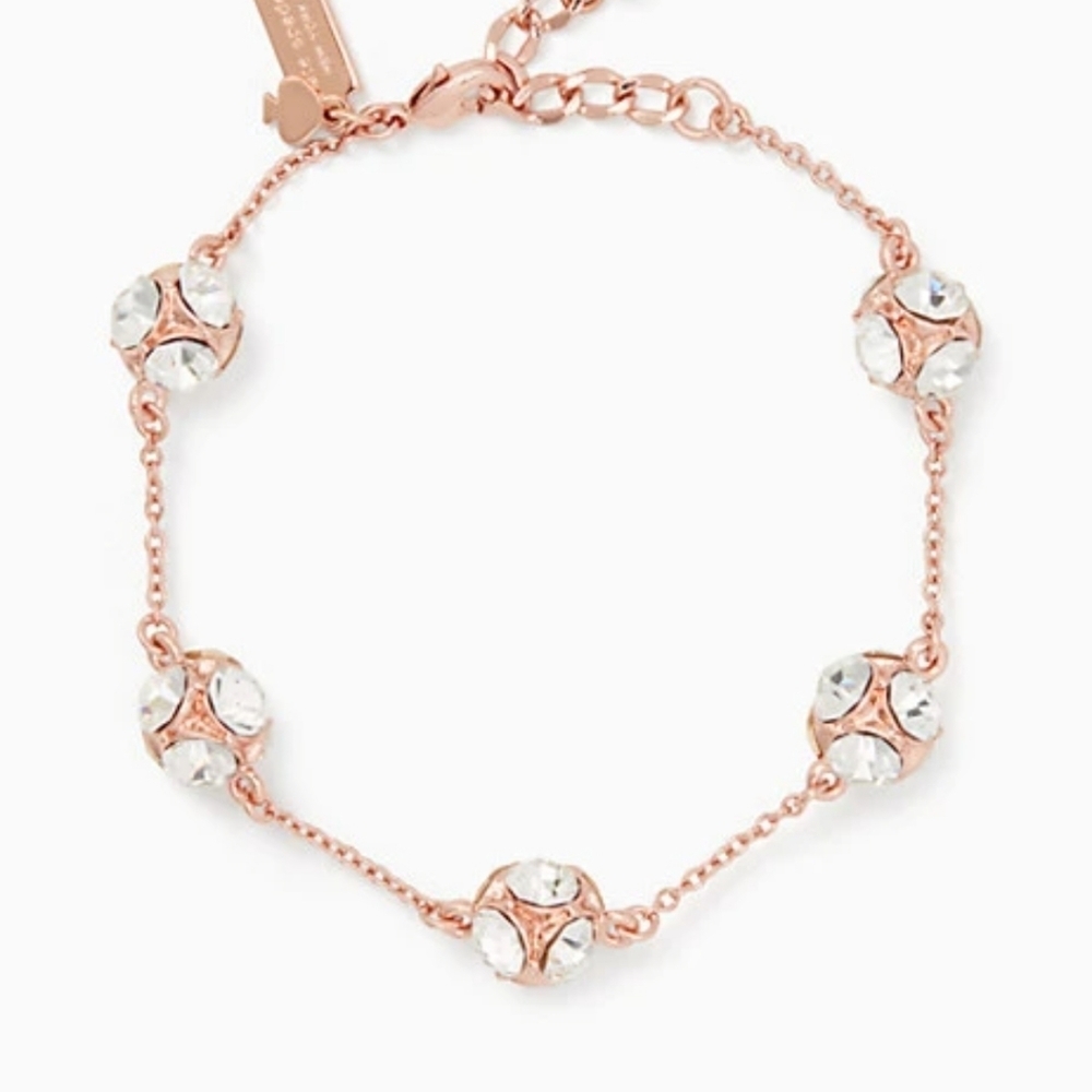 Kate Spade Lady Marmalade Bracelet Rose Gold Classic Designer Celeb Style